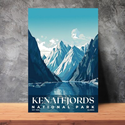 Kenai Fjords National Park Poster, Travel Art, Office Poster, Home Decor | S3 - image3
